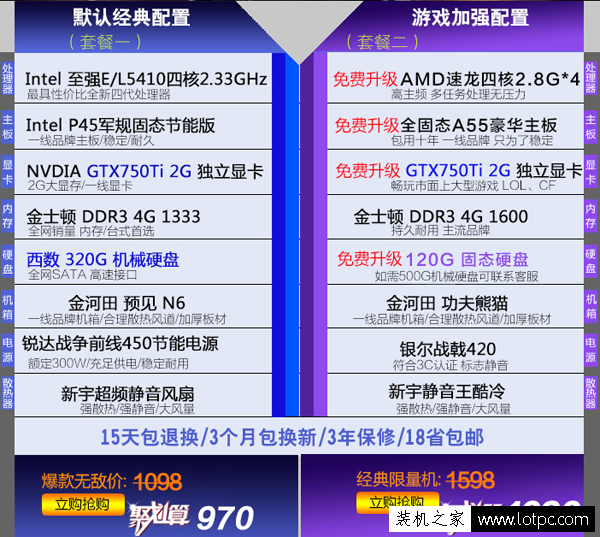 网购组装电脑整机为什么便宜？