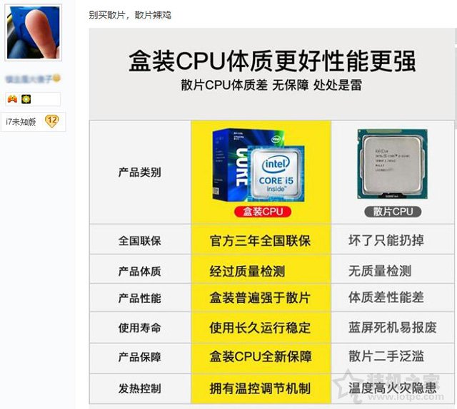 散片CPU是怎么来的？是二手吗？购买intel CPU散片必读的注意事项