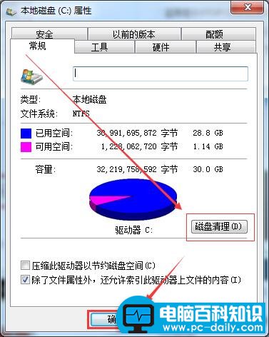 电脑的C盘变红了怎么办?教您电脑C盘满了清理方法图文