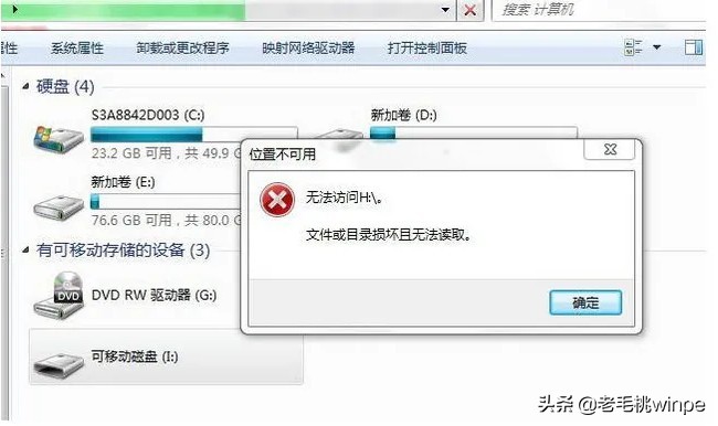 u盘目录损坏无法读取（u盘损坏原因及解决方法）
