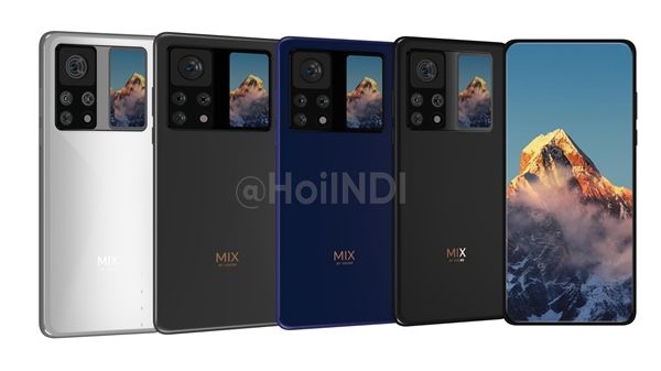 小米MIX 4最新渲染图曝光：双曲面屏+100%屏占比+屏下摄像技术。